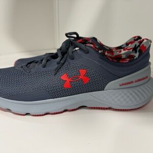 Under Armour Navy and Red Athletic Shoes